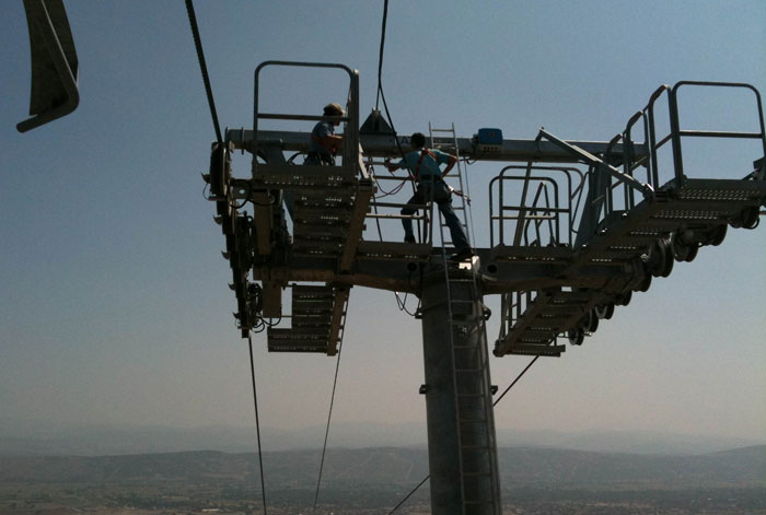 Teleski Chairlift الفحص الدوري والتفتيش